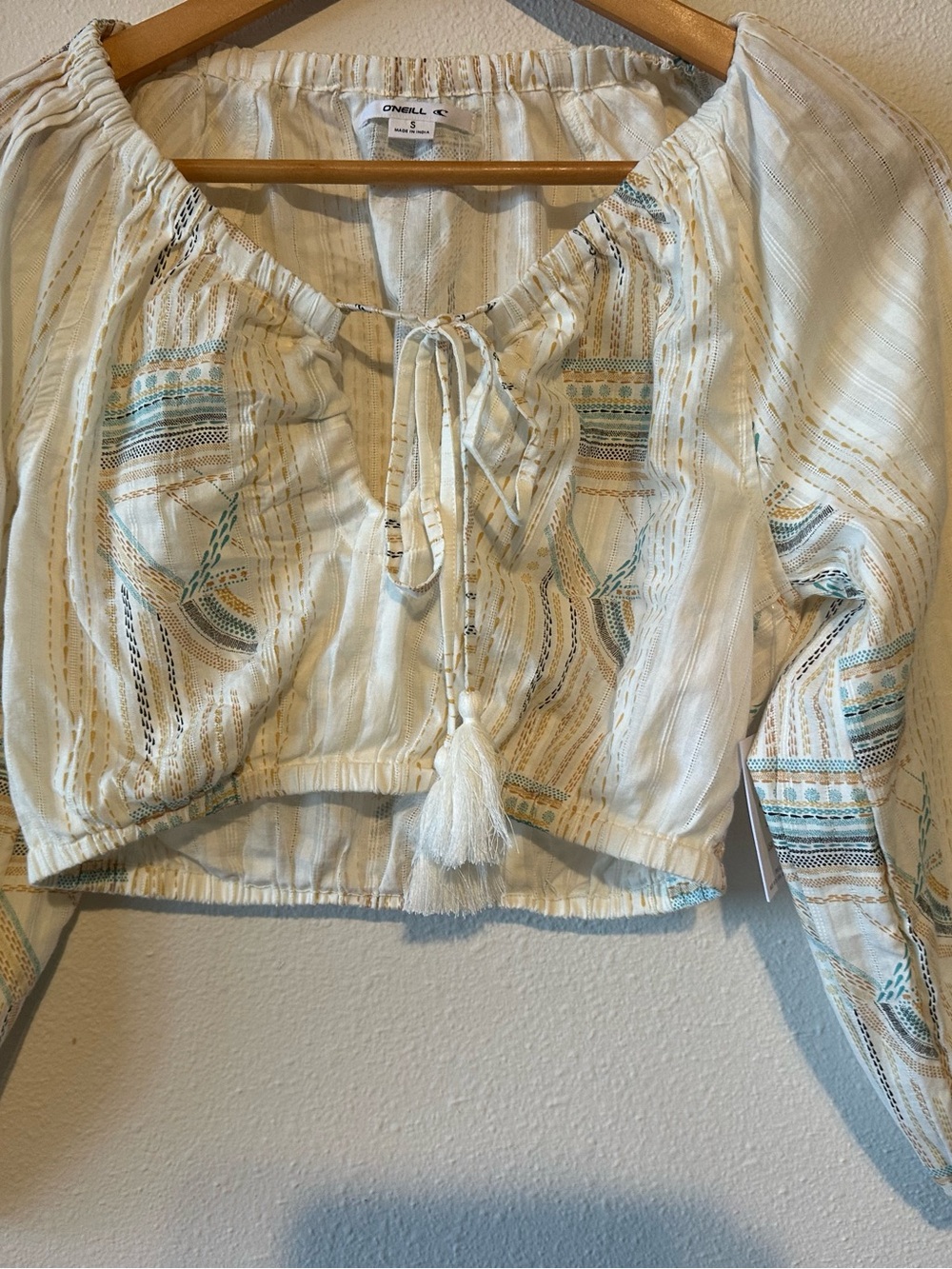 O’Neill boho style crop top